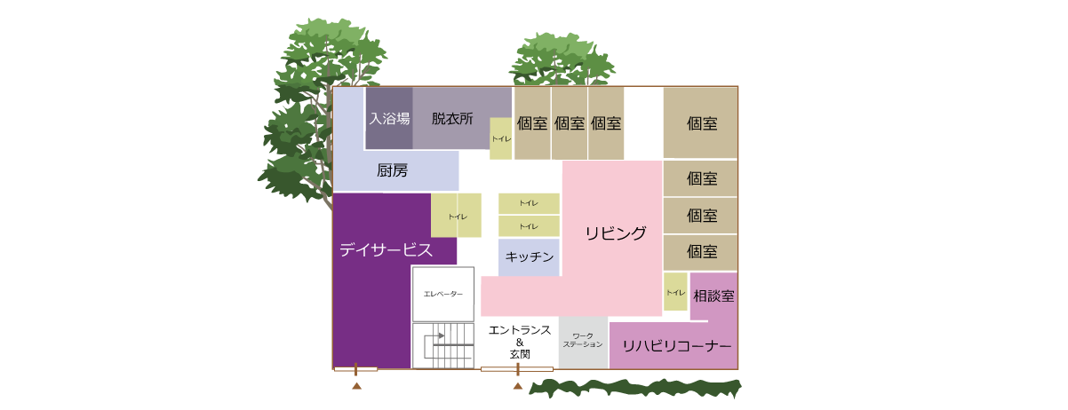 小多機ホーム間取り図